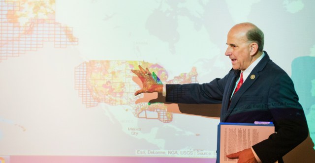 UNITED STATES - DECEMBER 07: Rep. Louie Gohmert, R-Texas, participates in a discussion titled "Understanding the Federal Footprint: A Citizen's Online Guide to Government Land Control," at the Foundation, December 7, 2015. (Photo By Tom Williams/CQ Roll Call)