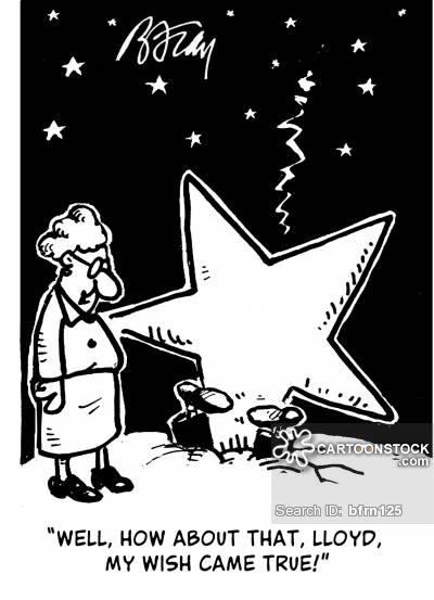 'Well, how about that, Lloyd, my wish came true!'