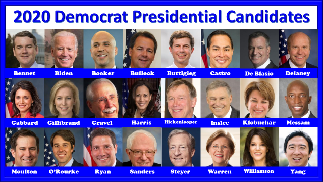 2020 Democrat Presidential Candidates