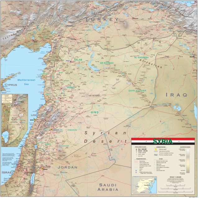 Map of Syria