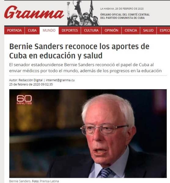 Bernies-Endorsement-by-Cubas-Communist-party