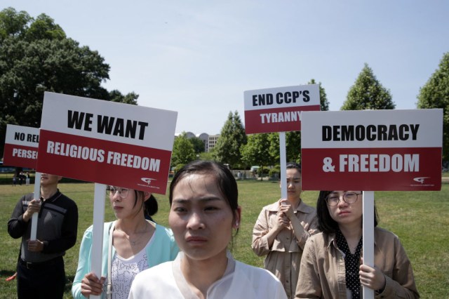 Rally Held At Capitol Building To Commemorate 30th Anniversary Of Tiananmen Square Massacre