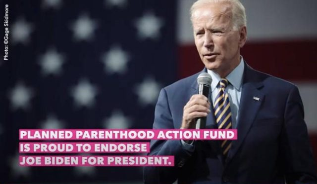 Major pro-abortion group endorses Joe Biden for President