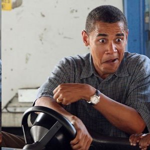 Obama at wheel