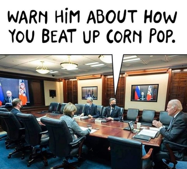 biden corn pop putin