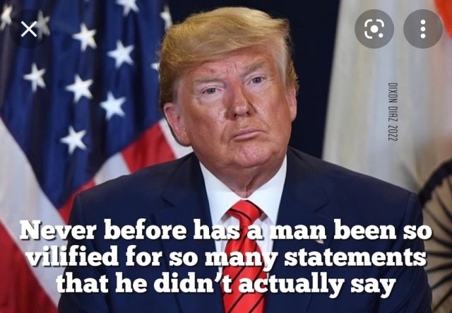 trump did not actually say